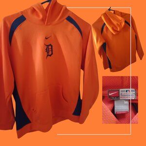 NIKE Detroit Tigers Youth MLB Team Swoosh Unisex Waffle Hoodie NWOT